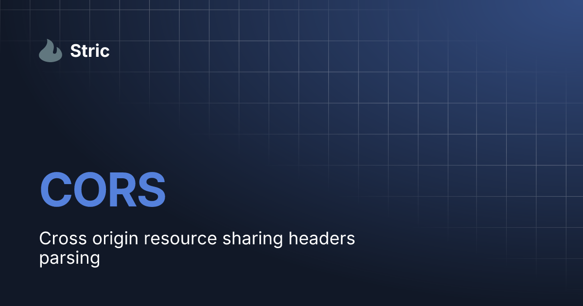 CORS Stric